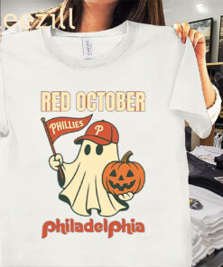 Red October Phillies Philadelphia Halloween Ghost Shirt
