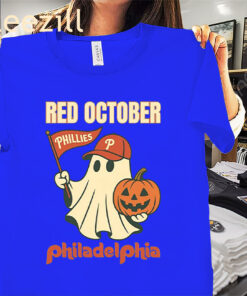 Red October Phillies Philadelphia Halloween Ghost Shirts