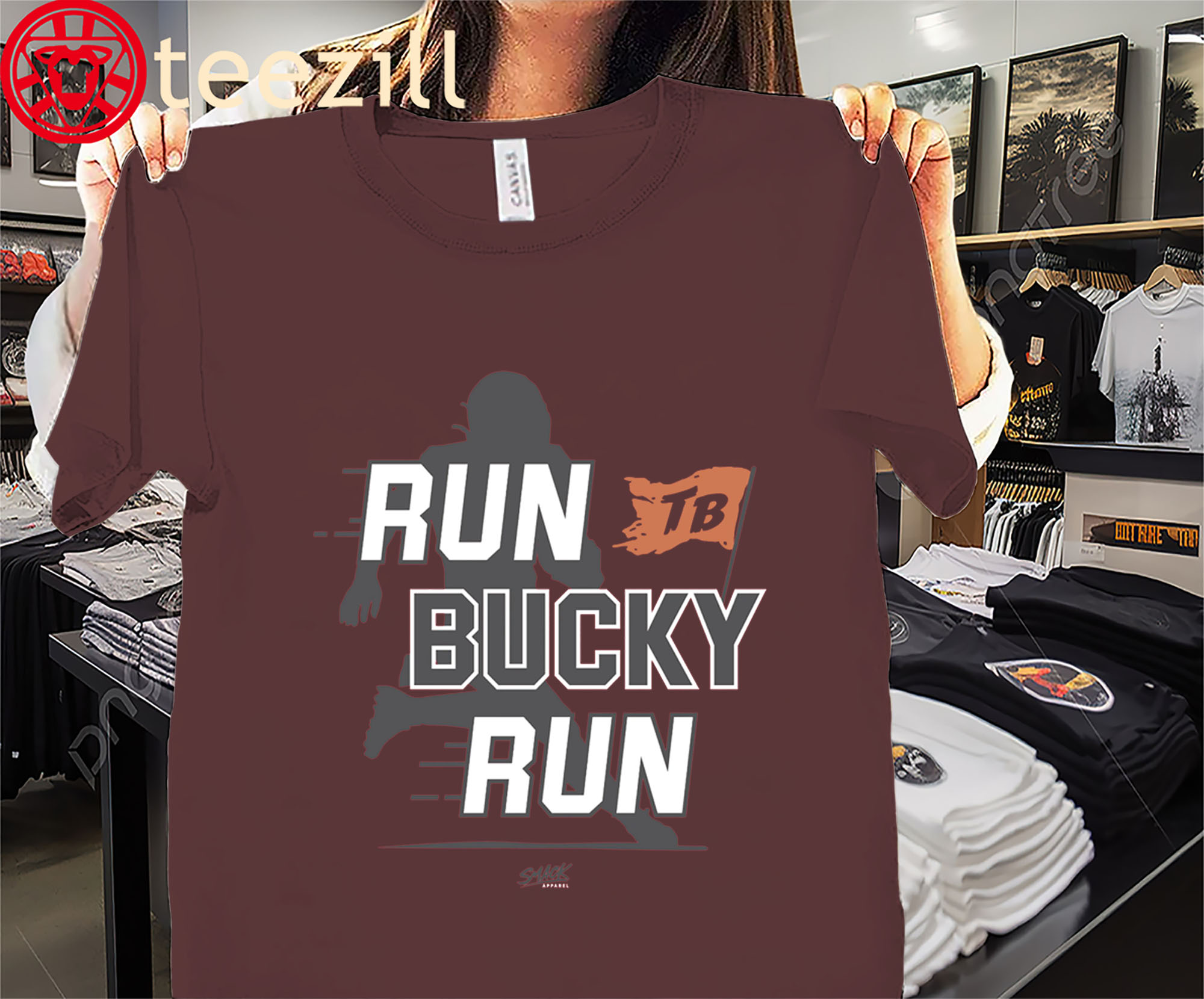 Run Bucky Run Tampa Bay Buccaneers Shirt – TB Football Tees