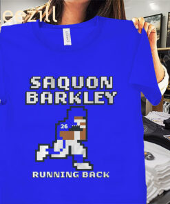 Saquon Barkley: Retro Baller Shirt – New York Football Pixel Tees