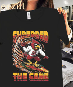 Shredded The Cane Shirt Louisville Cardinals Tee