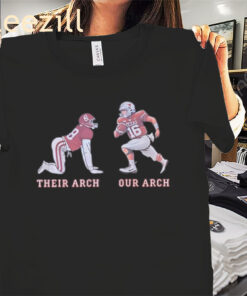 Sooners Their Arch Our Arch Shirt Texas Longhorns Baseball Tee