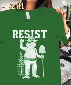 The Anti Trump Funny Free Portland Frog Resist Shirt