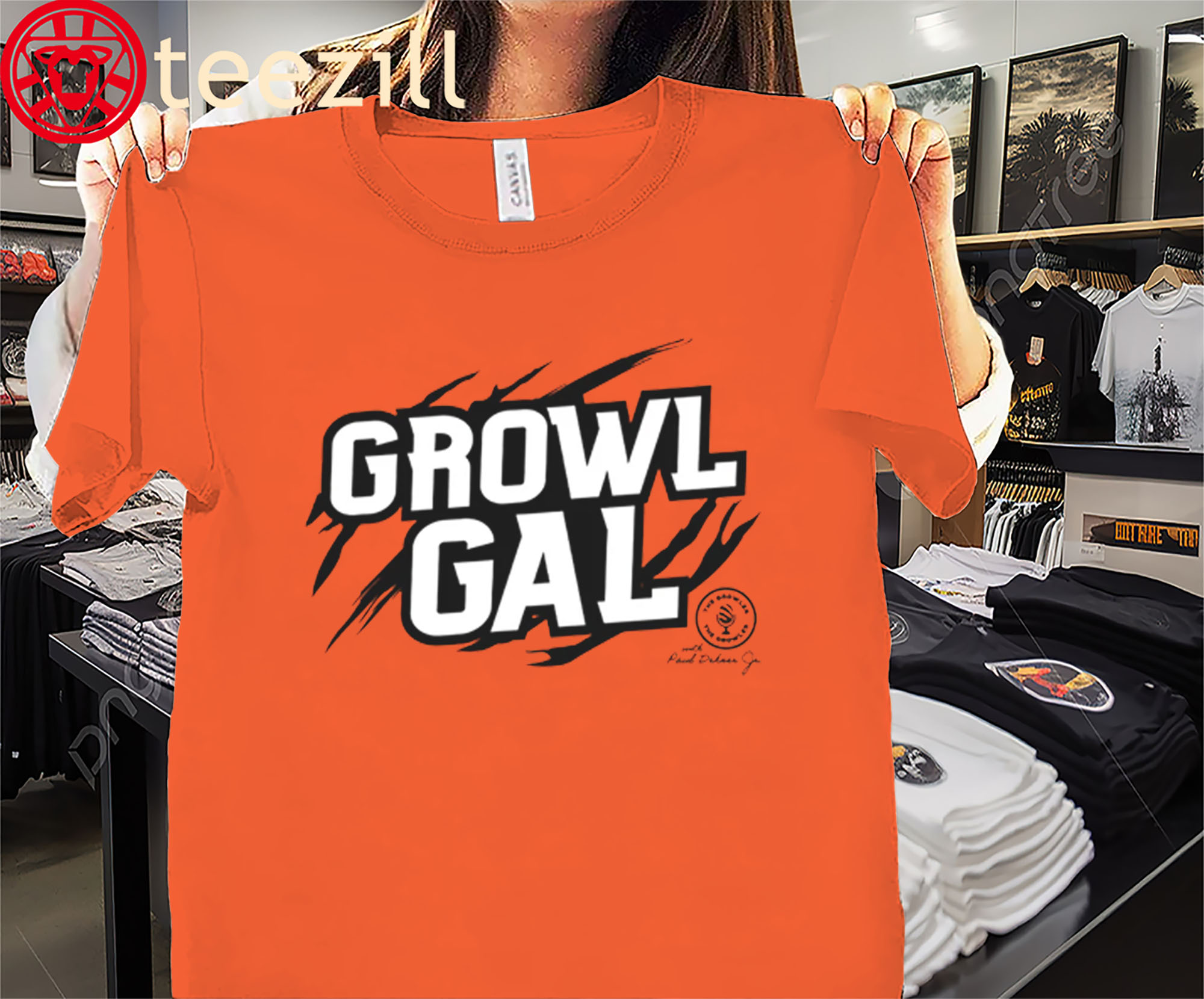 The Athletic Growl Gal Shirt – The Growler Podcast with Paul Dehner Jr. Tee