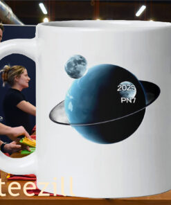 The Earth With Two Moons 2025 PN7 Asteroid Mug
