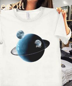 The Earth With Two Moons 2025 PN7 Asteroid Shirt