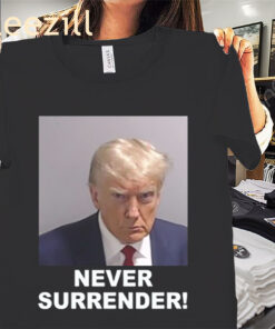 The South Korea Trump Never Surrender Mugshot Shirt