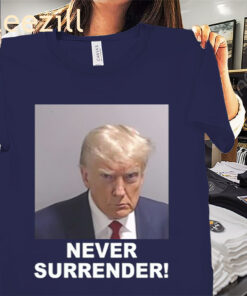 The South Korea Trump Never Surrender Mugshot Shirts