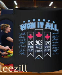 Toronto Won It All World Champs 2025 Mug Toronto Baseball Tee