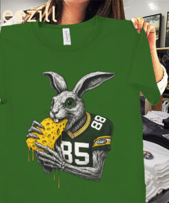 White Pack Rabbit Shirt Tucker Kraft Green Bay Tee