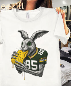 White Pack Rabbit Shirt Tucker Kraft Green Bay Tees