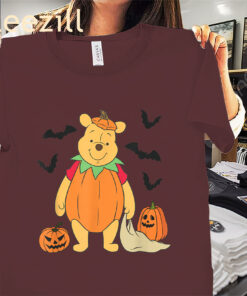 Winnie The Pooh Halloween 2025 Big Pumpkin Pooh Shirt