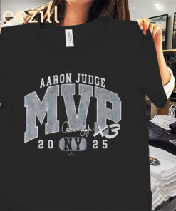 Aaron Judge 2025 MVP Shirt – Three-Time MVP Yankees Baseball Tees