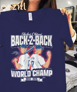 Back-to-Back World Champs Shirt LA Baseball Tees