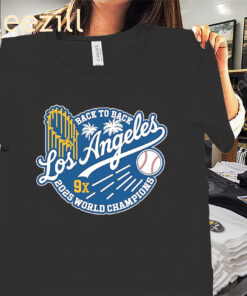 Baseball 2025 World & League Champions Shirt - Los Angeles Back-to-Back MVP Tee