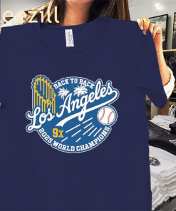 Baseball 2025 World & League Champions Shirt - Los Angeles Back-to-Back MVP Tees