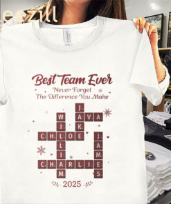 Best Team Ever Scrabble For Christmas 2025 Shirt