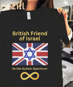 British Friend of Israel on the Autism Spectrum Premium Tee Shirt