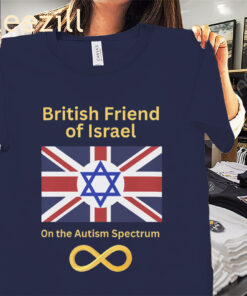 British Friend of Israel on the Autism Spectrum Premium Tee Shirts
