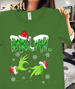 Bruh Six Seven 6-7 Meme Christmas Tee