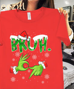 Bruh Six Seven 6-7 Meme Christmas Tee Shirt