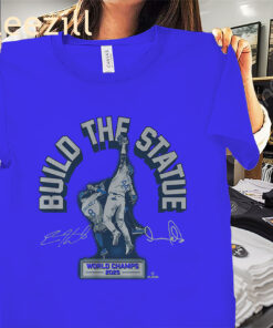 Build The Statue World Champs 2025 Shirt – Andy Pages & Kiké Hernández LA Baseball Tee