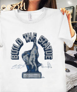Build The Statue World Champs 2025 Shirt – Andy Pages & Kiké Hernández LA Baseball Tees