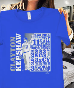 Clayton Kershaw “GOAT List” Shirt – Los Angeles Baseball Legend Tee
