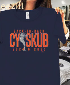 Cy Skub Back-to-Back Shirt Detroit Tigers Baseball Tees