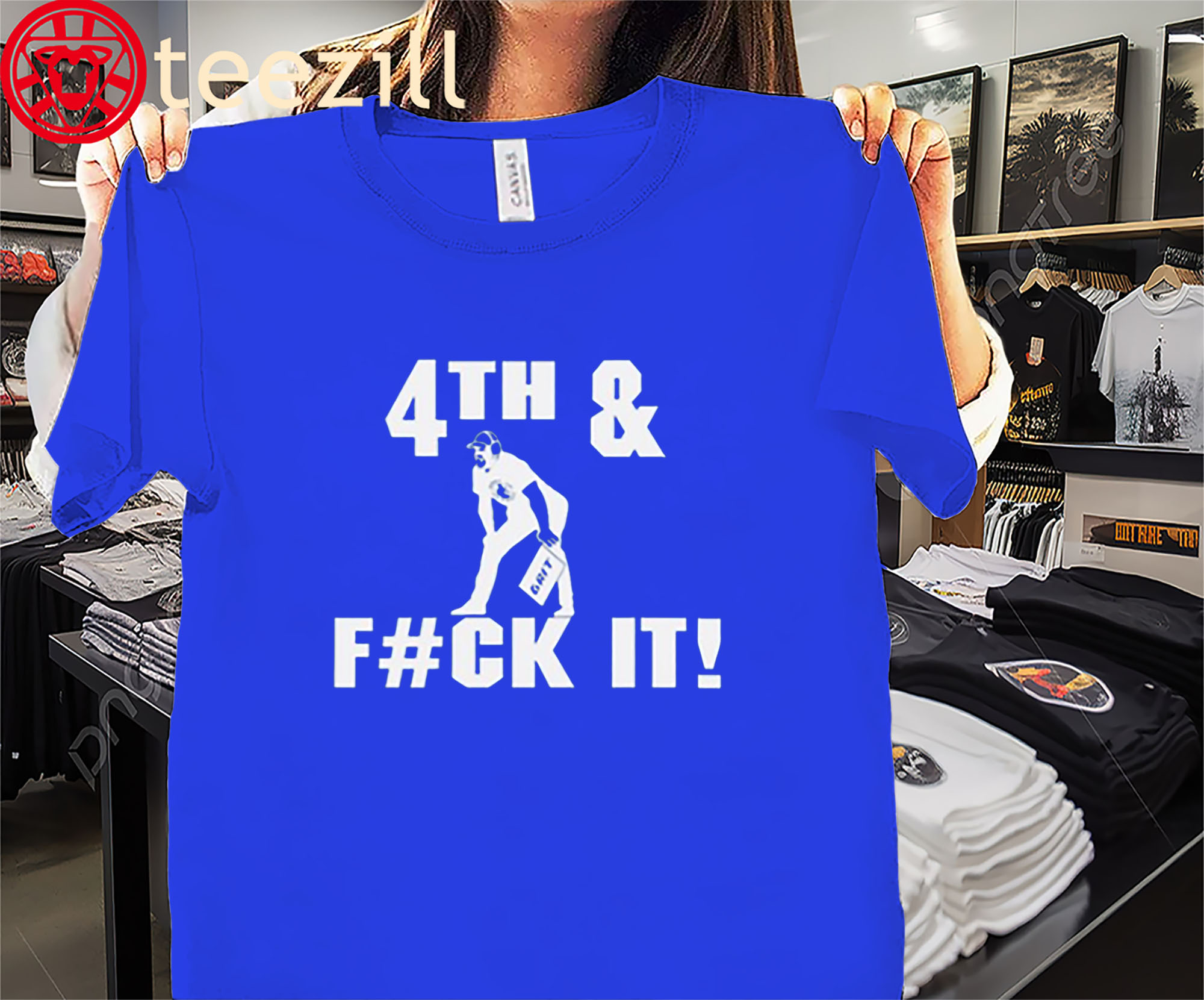 Dan Campbell GRIT Lions 4th and Fck It Tee Shirt