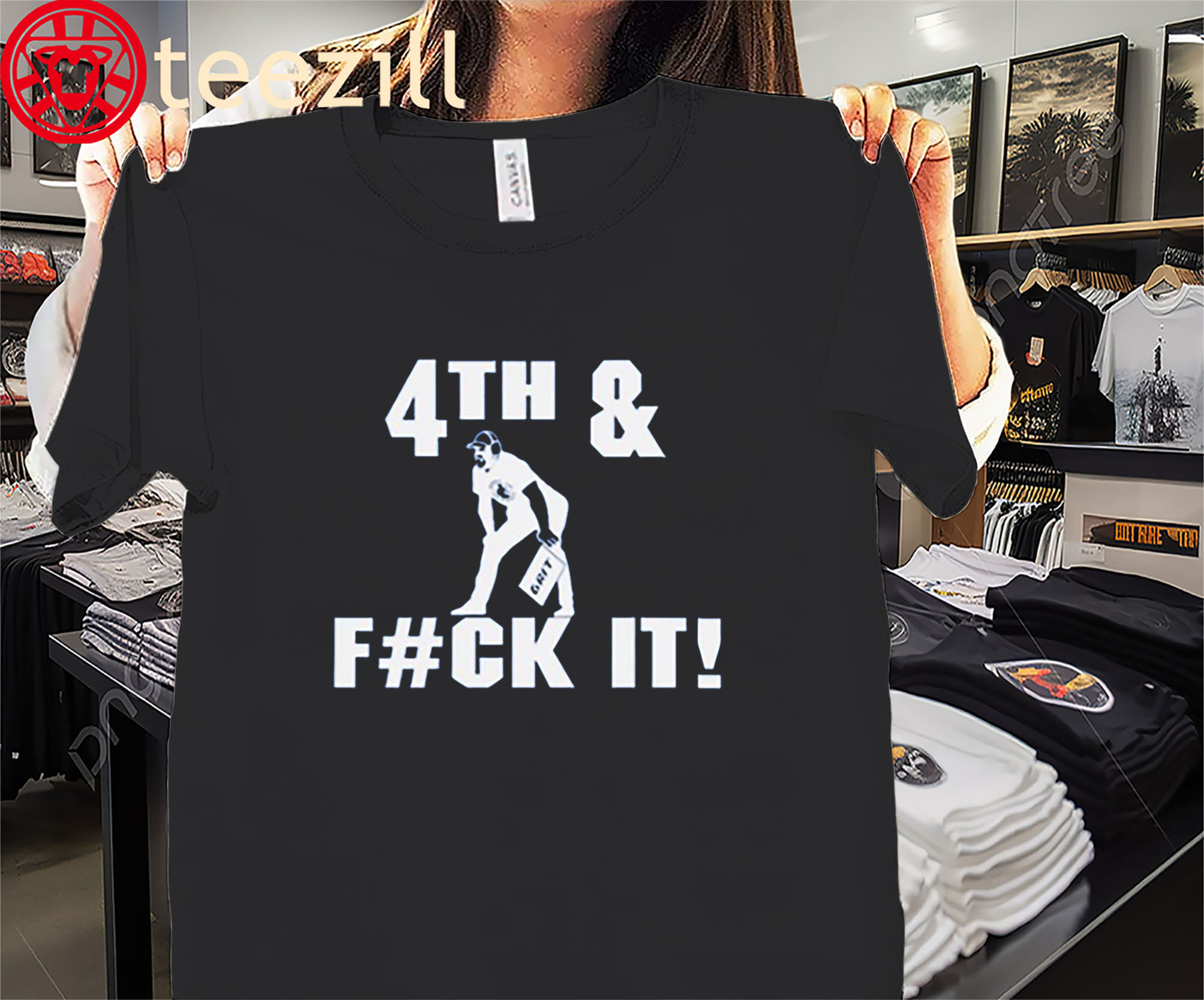 Dan Campbell GRIT Lions 4th and Fck It Tee Shirts