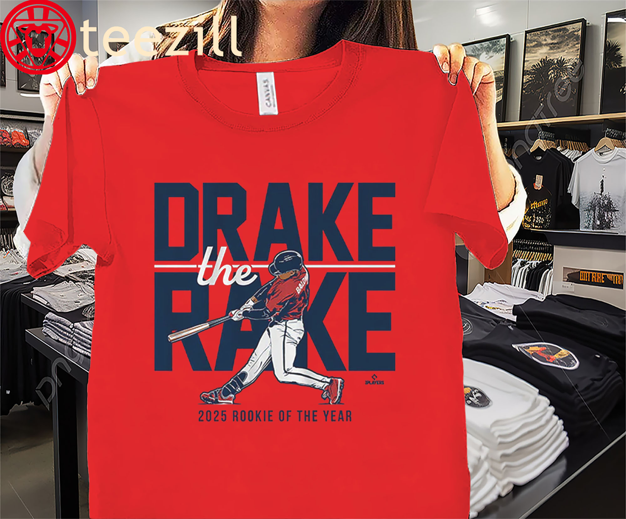Drake The Rake 2025 Rookie of the Year Shirt Drake Baldwin Atlanta Braves Tee