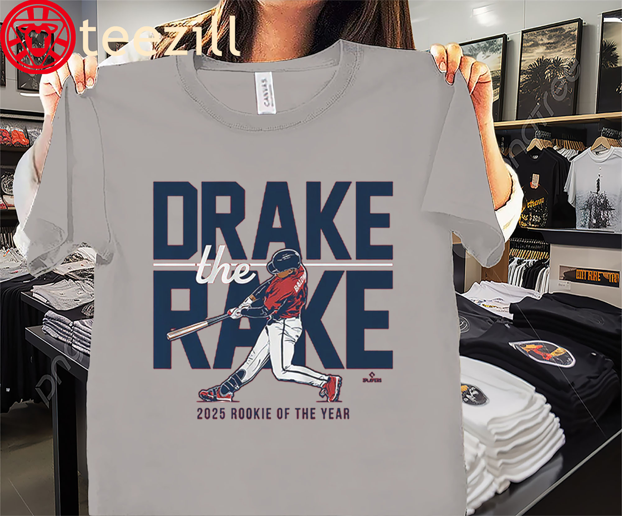 Drake The Rake 2025 Rookie of the Year Shirt Drake Baldwin Atlanta Braves Tees