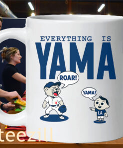 Everything Is Yama Roar Mug Yoshinobu Yamamoto LA Baseball Tee