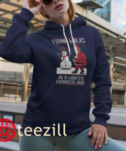 Frank Walks In A Winter Wonderland Ugly Sweater Christmas Shirt Xmas 2025 Tees