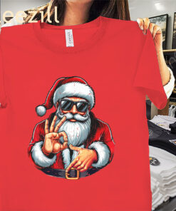 Funny Meme Santa Six Seven 67 Christmas Shirt