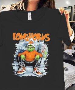Grinch Ready For The Christmas 2025 Shirt Texas Longhorns Xmas Tees