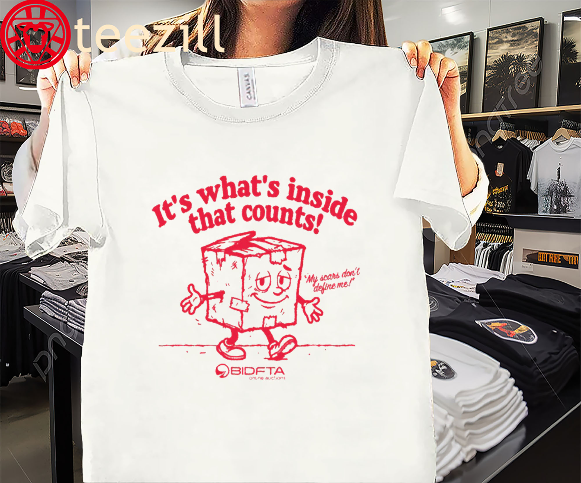 It's Whats inside that Counts BidFTA Tee Shirt