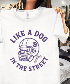 J.J. McCarthy Like a Dog in the Street Shirt – Minnesota Football Grit Tees