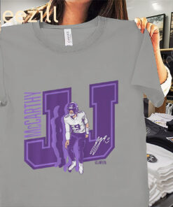 J.J. McCarthy Working on His Griddy Shirt – Minnesota Football Tees