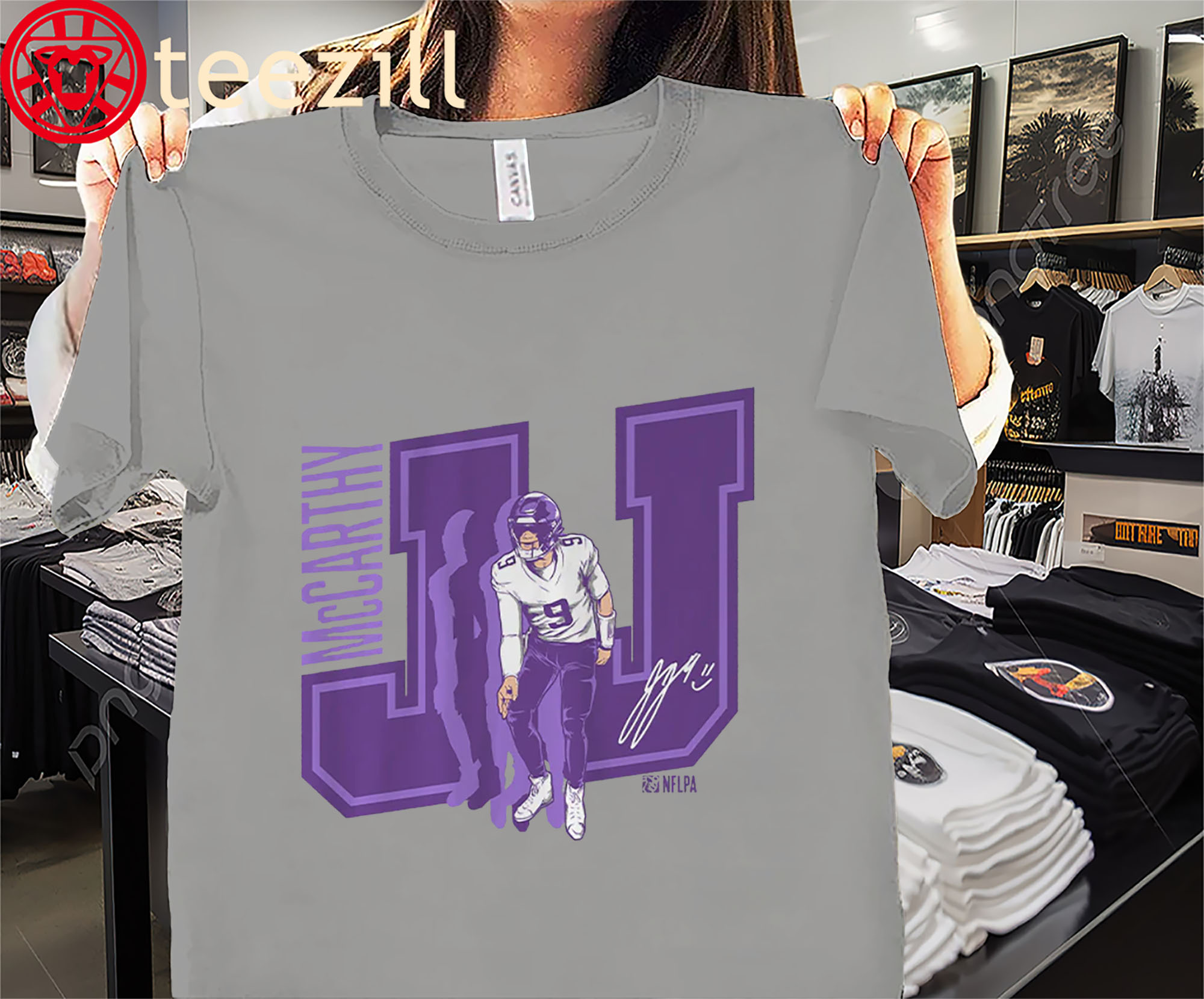 J.J. McCarthy Working on His Griddy Shirt – Minnesota Football Tees