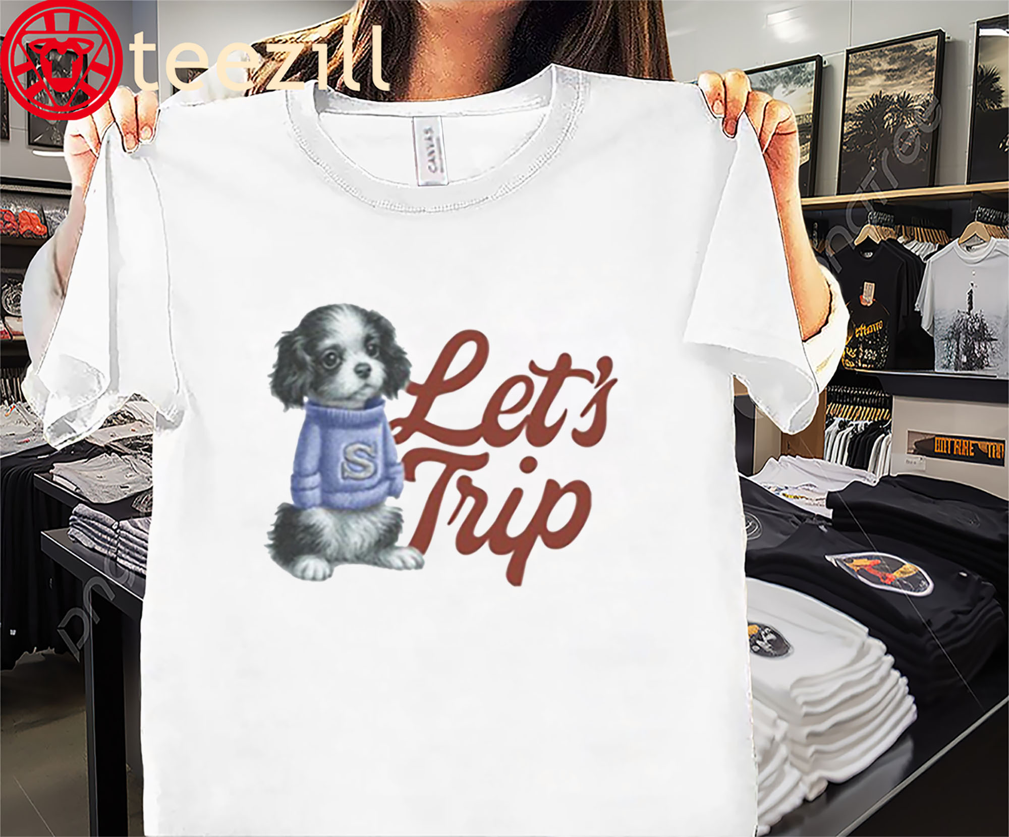 Let's Trip Puppy Premium Calssic Shirt