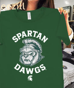 Michigan Spartan Dawgs Shirt Michigan State Basketball Tee