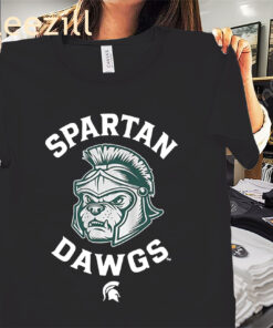 Michigan Spartan Dawgs Shirt Michigan State Basketball Tees