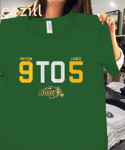 NDSU Cole Payton & Bryce Lance 9 to 5 Shirt NDSU Football Tee