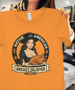 Native American Breast Enjoyer Thanksgiving Premium Classic Tee Shirts