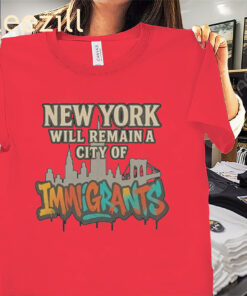 New York Will Remain A City Of Immigrants Shirt Zohran Mamdani Quote Tees