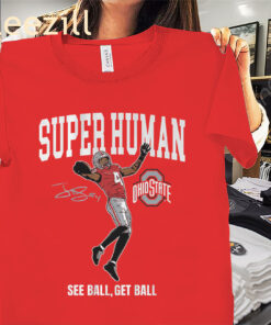 Ohio Jeremiah Smith Superhuman Shirt Ohio State Football Tee