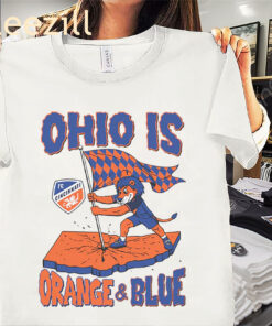 Ohio is Orange & Blue FC Shirt Cincinnati Football Mascot Tee