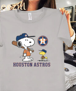 Peanuts Snoopy Houston Astros Baseball Shirts